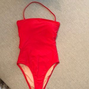 NWT Red J crew one piece swimsuit Size 4